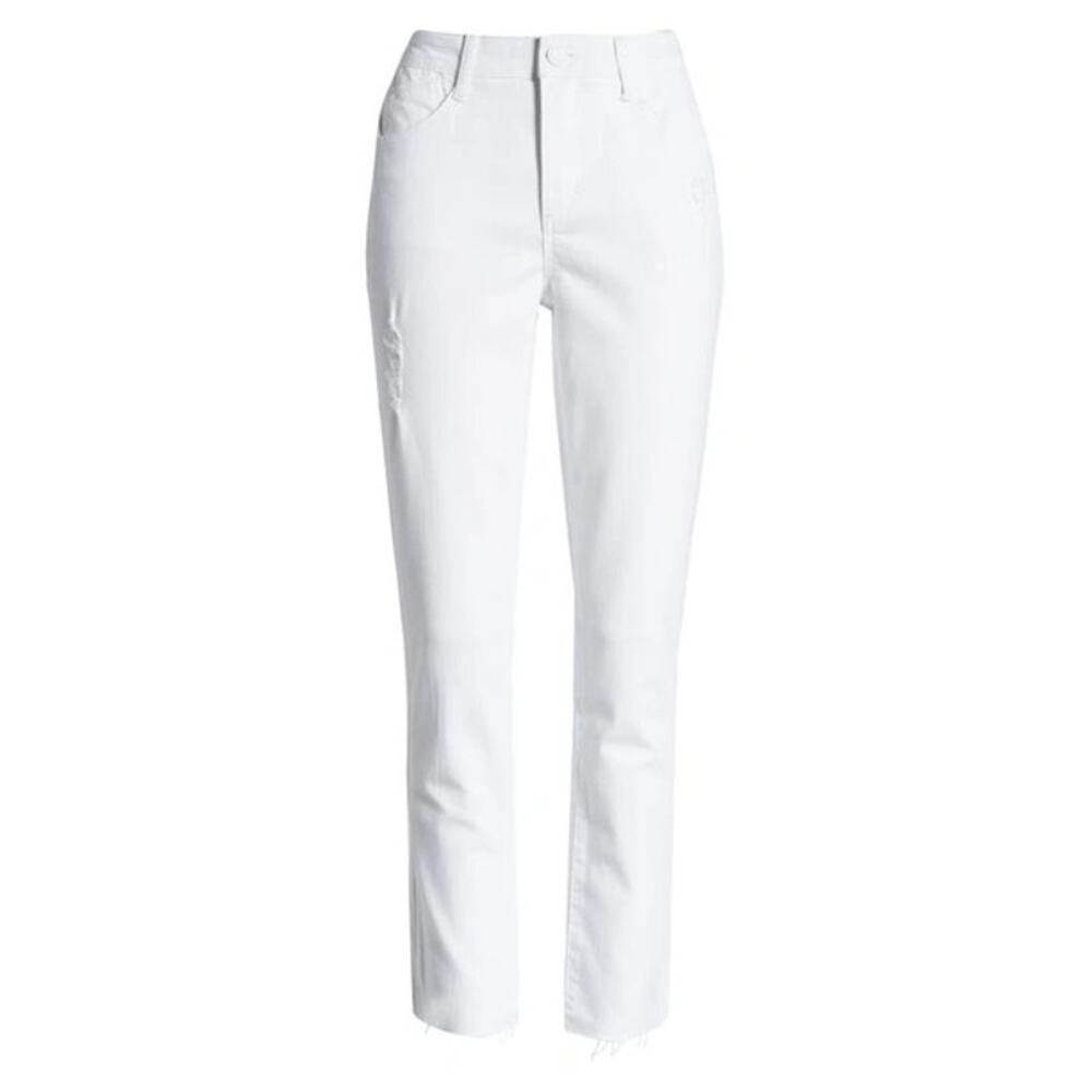 Wit & Wisdom White Straight Leg Jeans